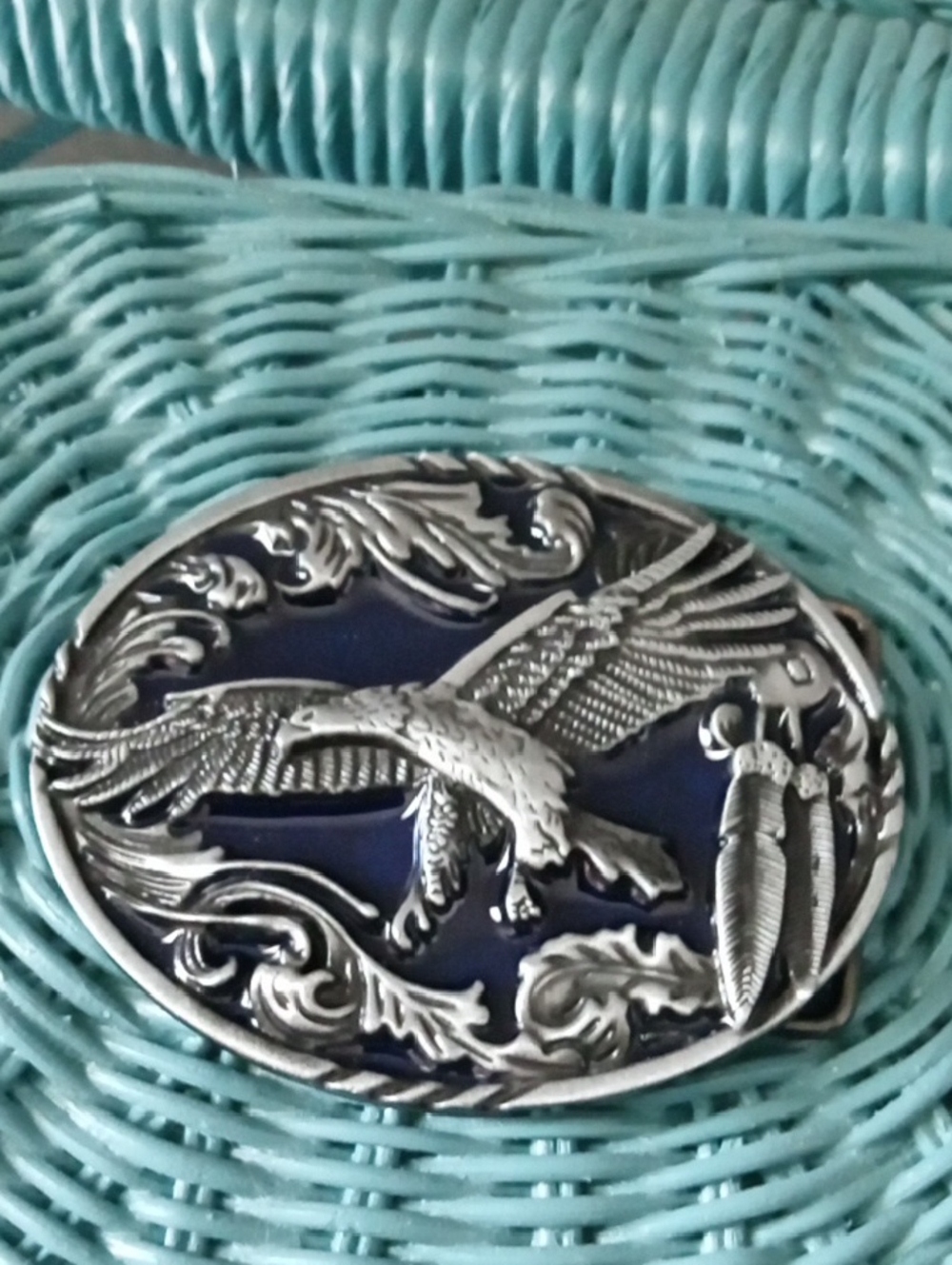 Western American Eagle Belt Buckle